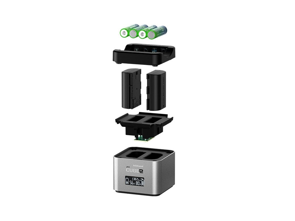 Hähnel Doppelcargador Pro Cube 2 - Canon Con Lcd-Display Retail
