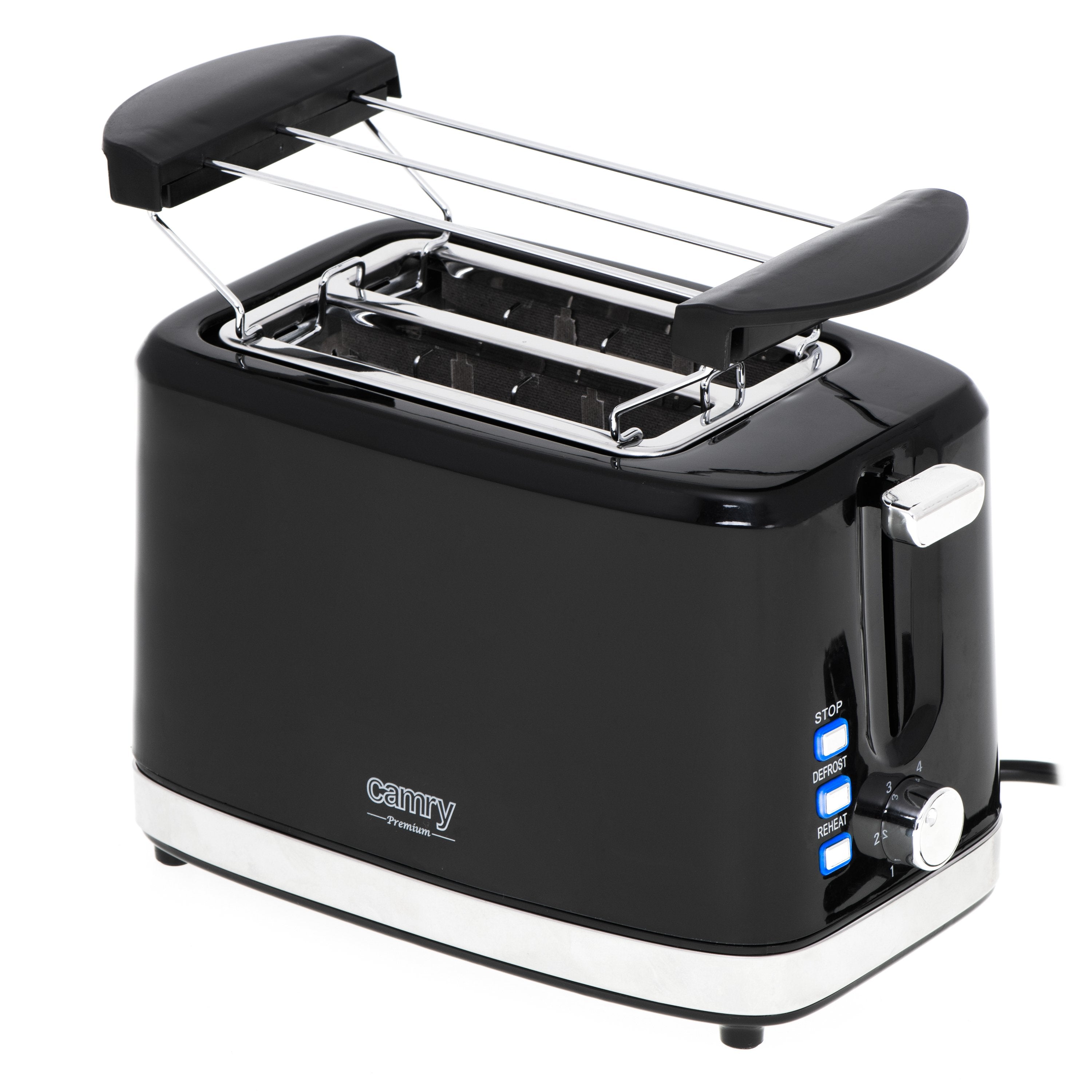 EAN 5903887800150 - Camry Premium CR 3218 tostadora 6 2 rebanada(s) 900 W Negro, Plata imagen 1