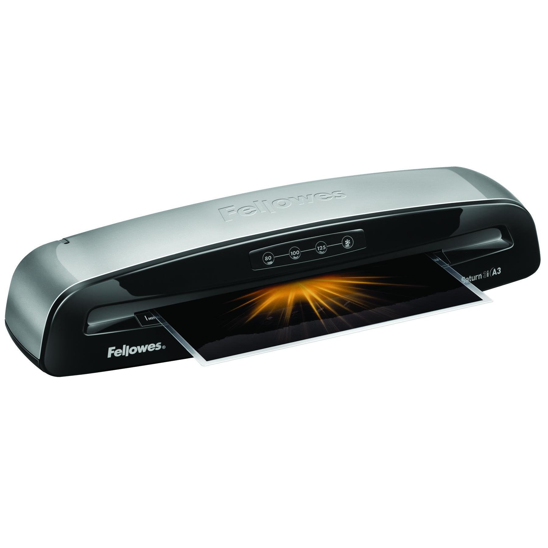 EAN 0043859679980 - Fellowes Saturn 3i Plastificadora en frío/caliente 300 mm/min Negro, Plata imagen 4