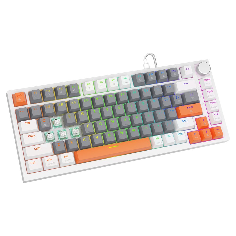 Savio Astral White Jade 3 Colours Teclado Juego Usb Qwerty Internacional De Ee.Uu.