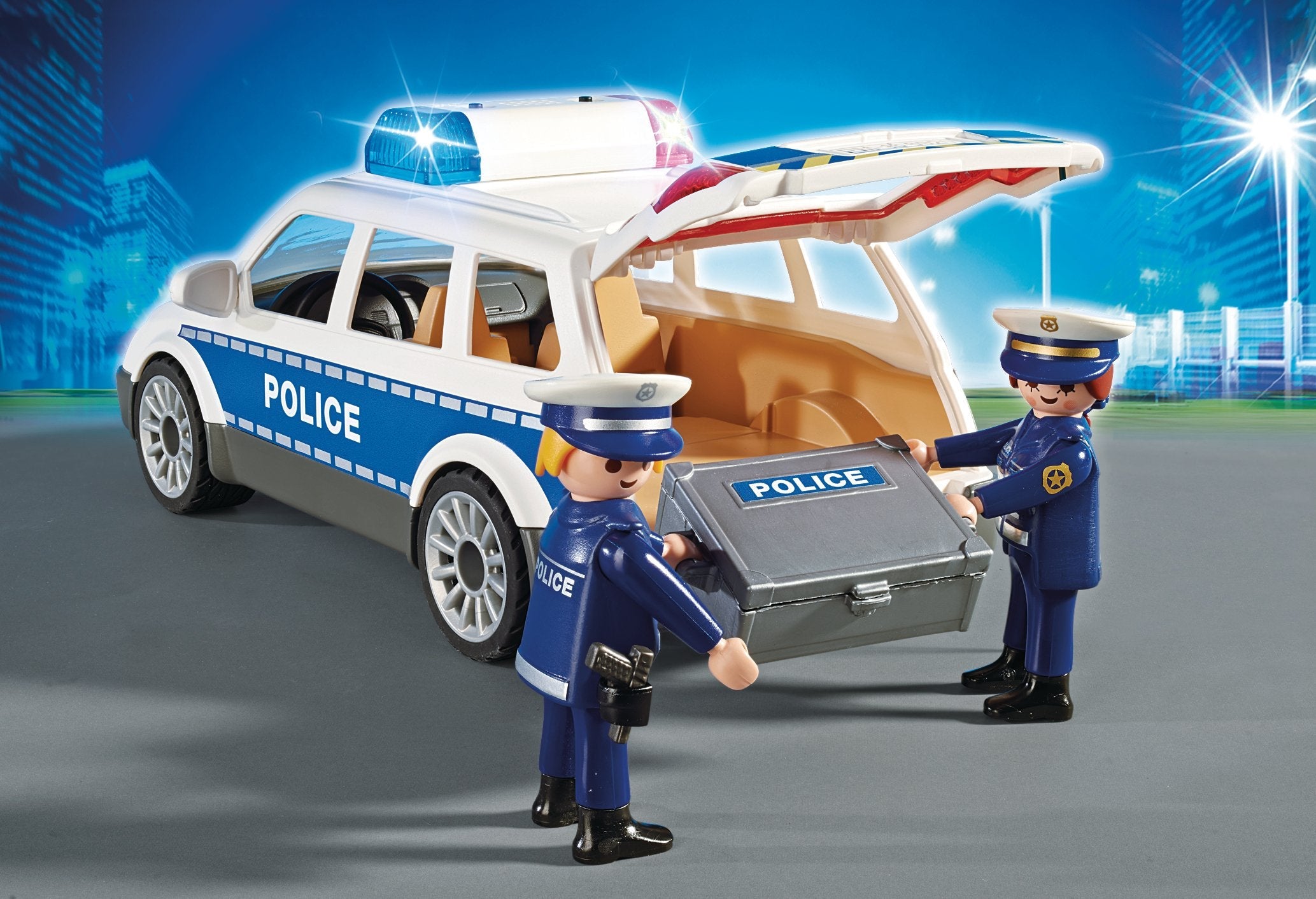 Playmobil Policia Coche De Policia Con Luces Y Sonido