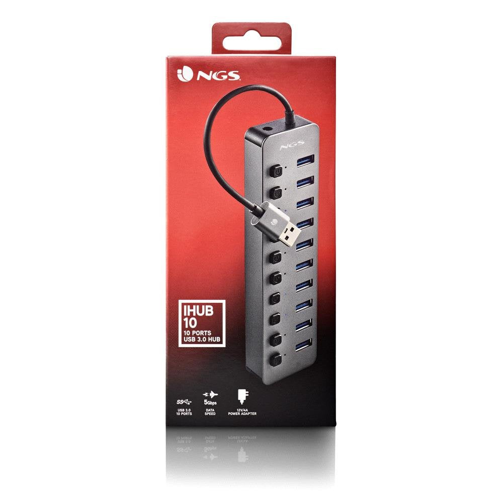 Hub Usb Ngs Ihub10 10xusb 3.0