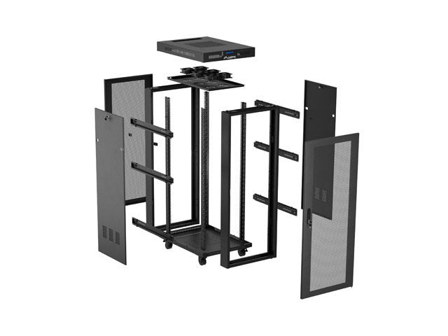 EAN 5901969446852 - Lanberg FF01-6032-23BL armario rack 32U Rack o bastidor independiente Negro imagen 11