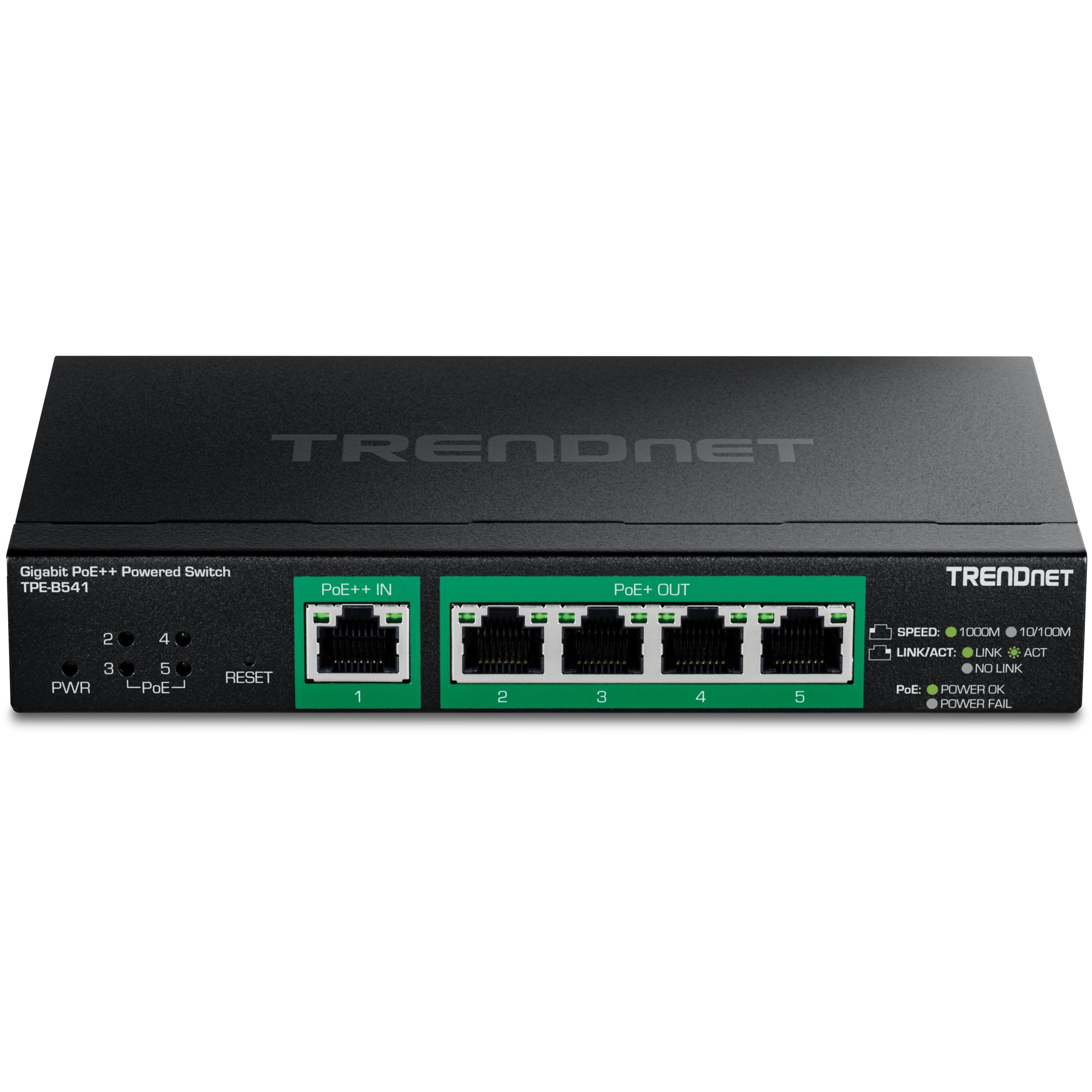 EAN 0710931162912 - Trendnet TPE-B541 switch Gestionado Gigabit Ethernet (10/100/1000) Energía sobre Ethernet (PoE) Negro imagen 2