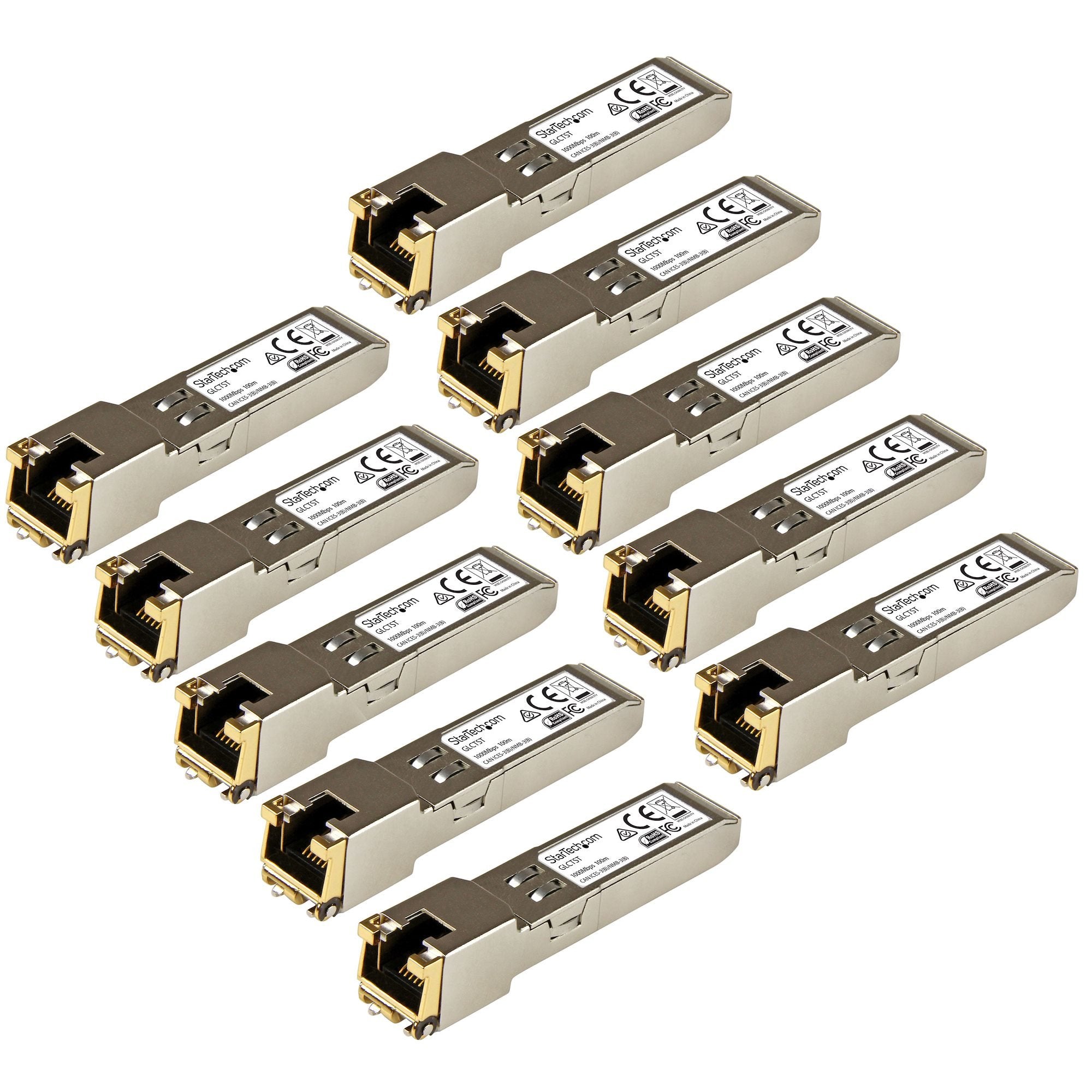 EAN 0065030864305 - StarTech.com GLCT10PKST red modulo transceptor Cobre 1000 Mbit/s imagen 6