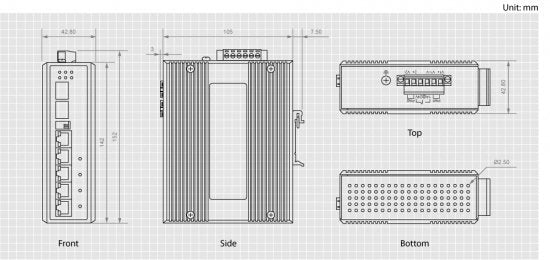 Levelone Switch  4x Ge Ies-0600      2xgsfp