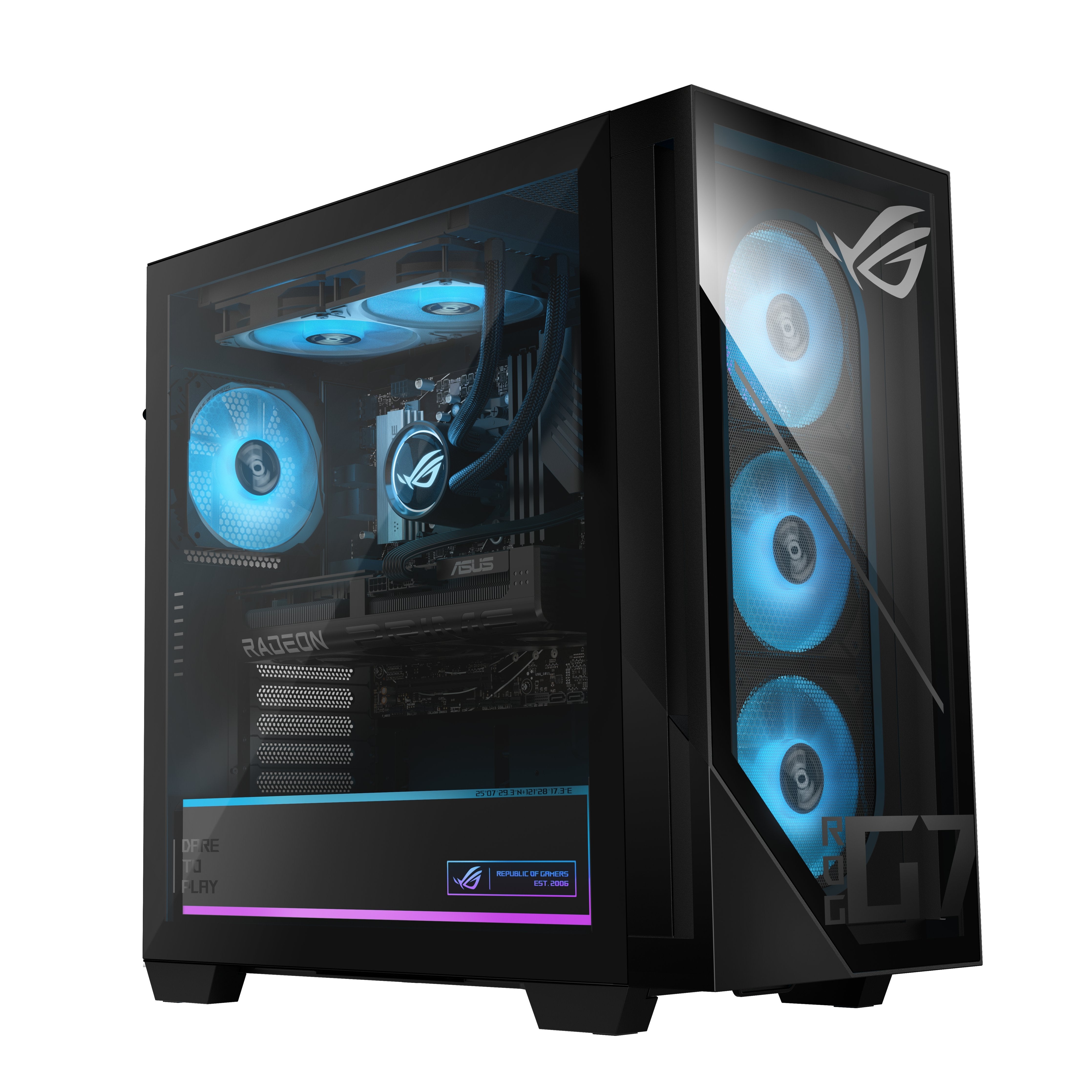 Asus Rog Gm700 Gm700tz-R9800x283w Ryz7-9800x 3d 32gb 2tbssd Rx9070xt W11 Home