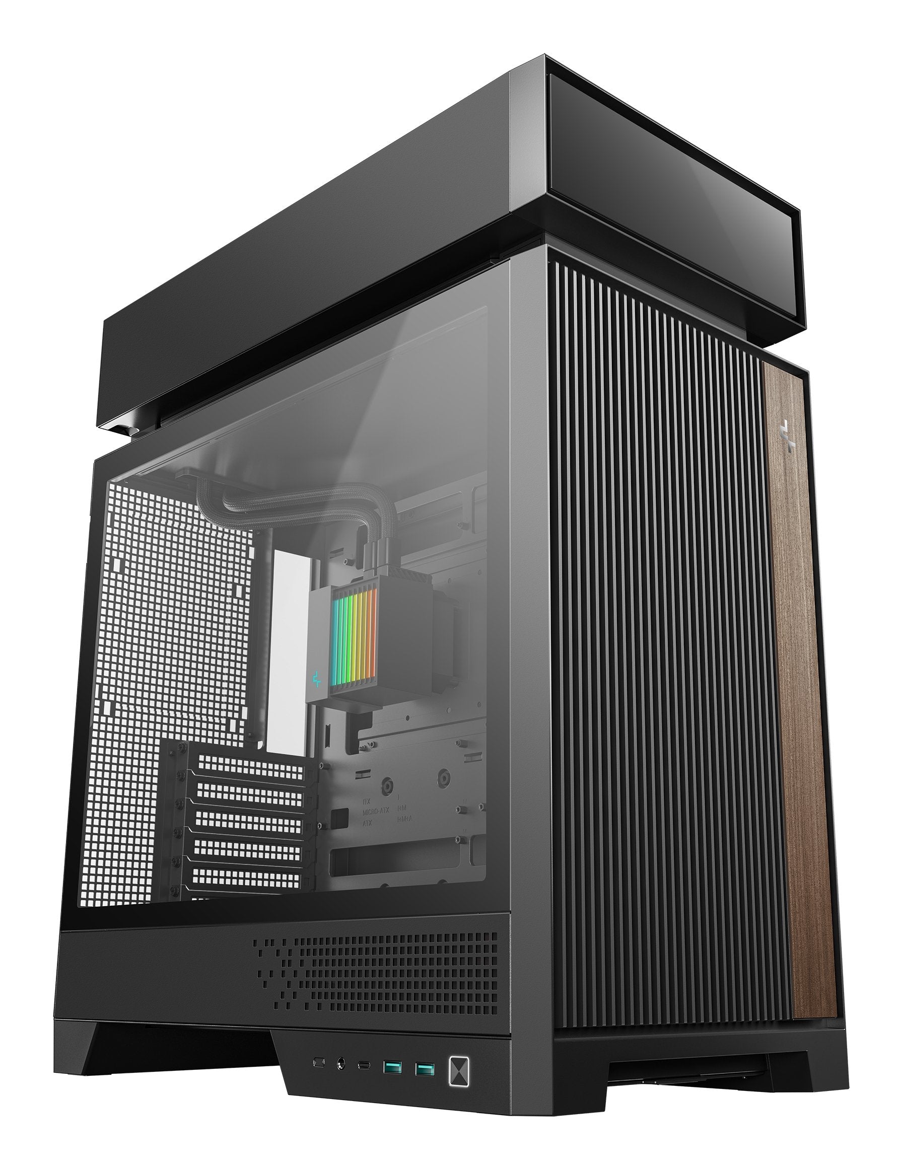 Caja Pc Midi Deepcool Cl6600 360mm Aio Negro  R-Cl6600-Bknna0-G-1