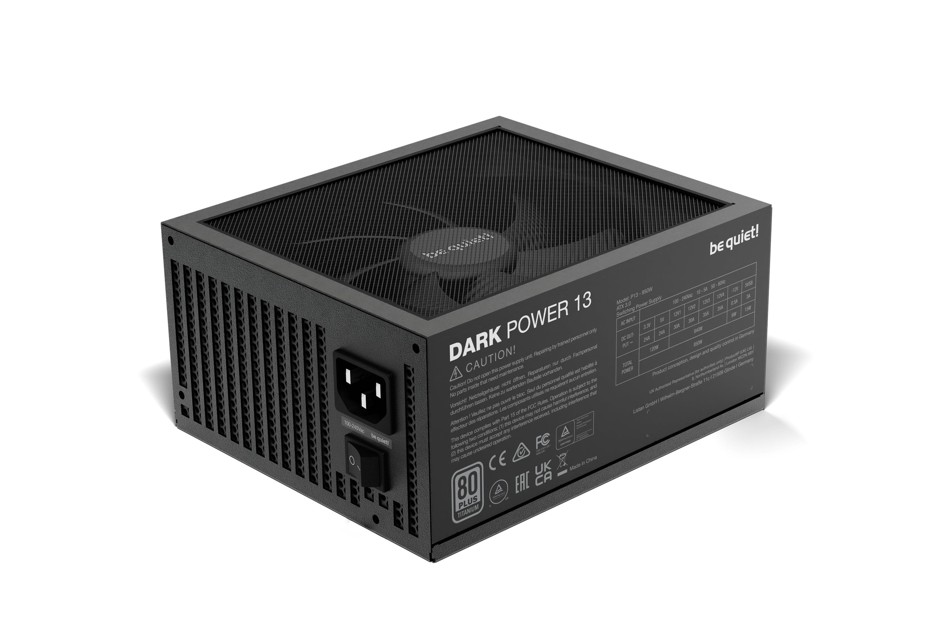 Fuente De Alimentacion Atx 850w Be Quiet Dark Power 13