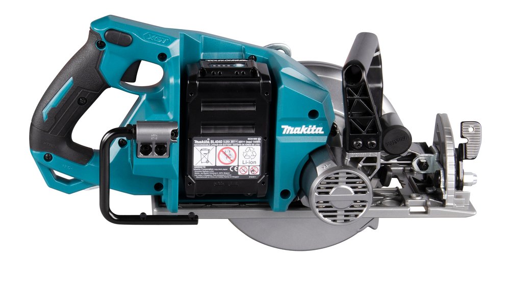 Sierra Circular Inalámbrica Makita Rs001gz Xgt, 40 Voltios (Azul/Negro, Sin Batería Ni Cargador)