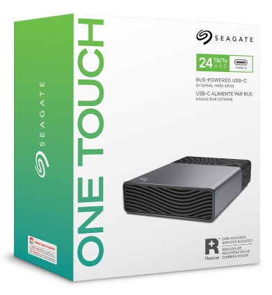 Seagate One Touch Hub Disco Duro Cifrado 16 Tb Externo (Sobremesa) Usb 3.0 Aes De 256 Bits Negro Con Seagate Rescue Data Recovery
