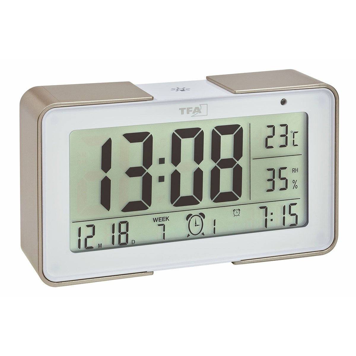 Tfa 60.2540.53 Radio Despertador Oro Blanco Alarmzeiten 3