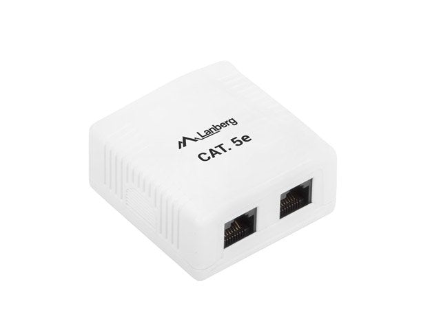 EAN 5901969404241 - Lanberg OU5-0002-W caja de tomacorriente RJ-45 Blanco imagen 2