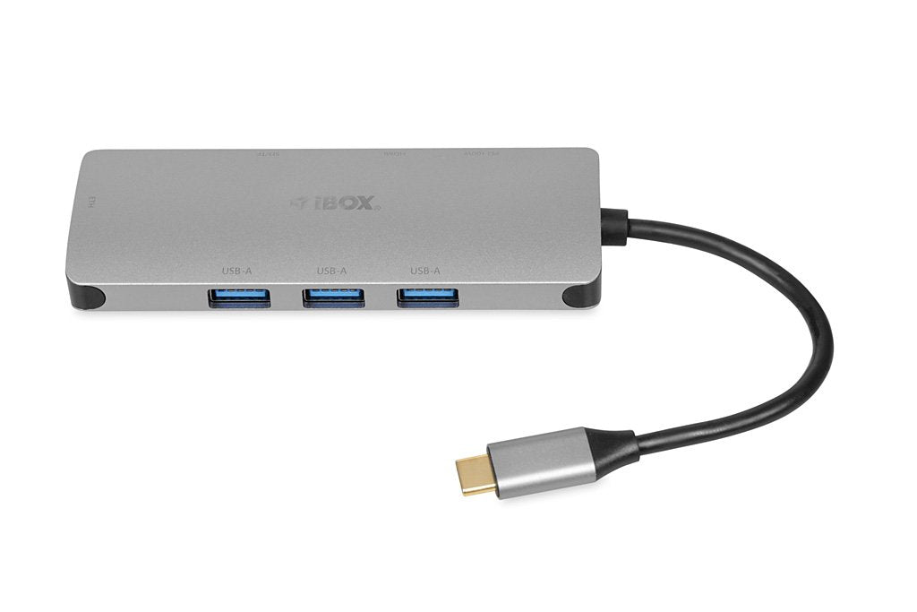 Ibox Hub Usb Iuh3rj4k Usb3.2 Lan Hdmi 4k Pd100w