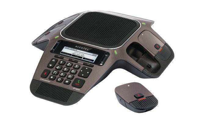 Terminal Alcatel Conference Ip1850 4 Micrófonos Inalámbricos Dect Desmontables 3 Cuentas Sip Skype For Business