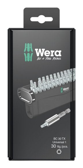 Puntas Para Atornilladores Wera Bit-Check 30 Tx Universal 1 Sb