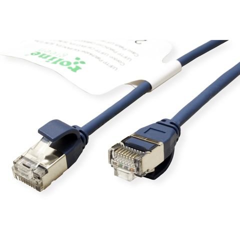 Roline Verde U Ftp Cable De Red Cat.6a (Class Ea), Lsoh, Slim, Blau, 1,5 M