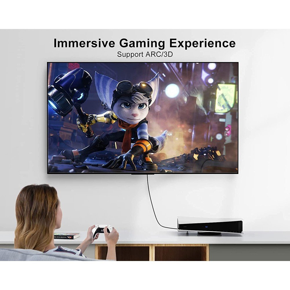 Techly 5m Hdmi Cable Hdmi Hdmi Tipo A (Estándar) Beige