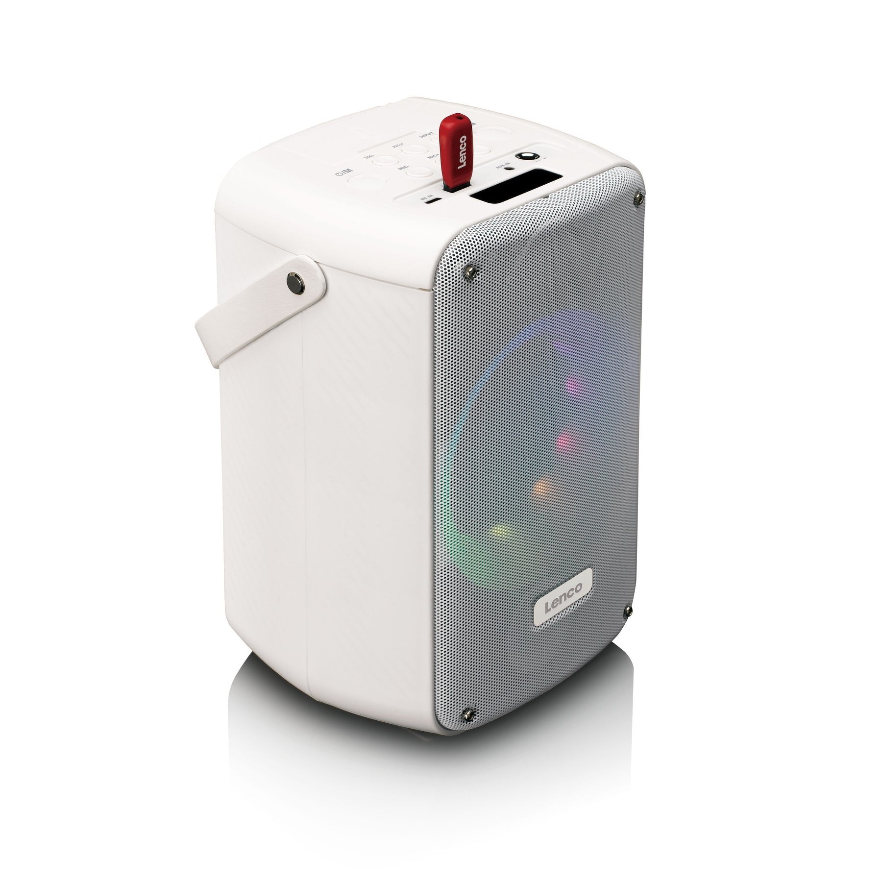 Lenco Btc-060wh Altavoz Blanco Inalámbrico Y Alámbrico 20 W