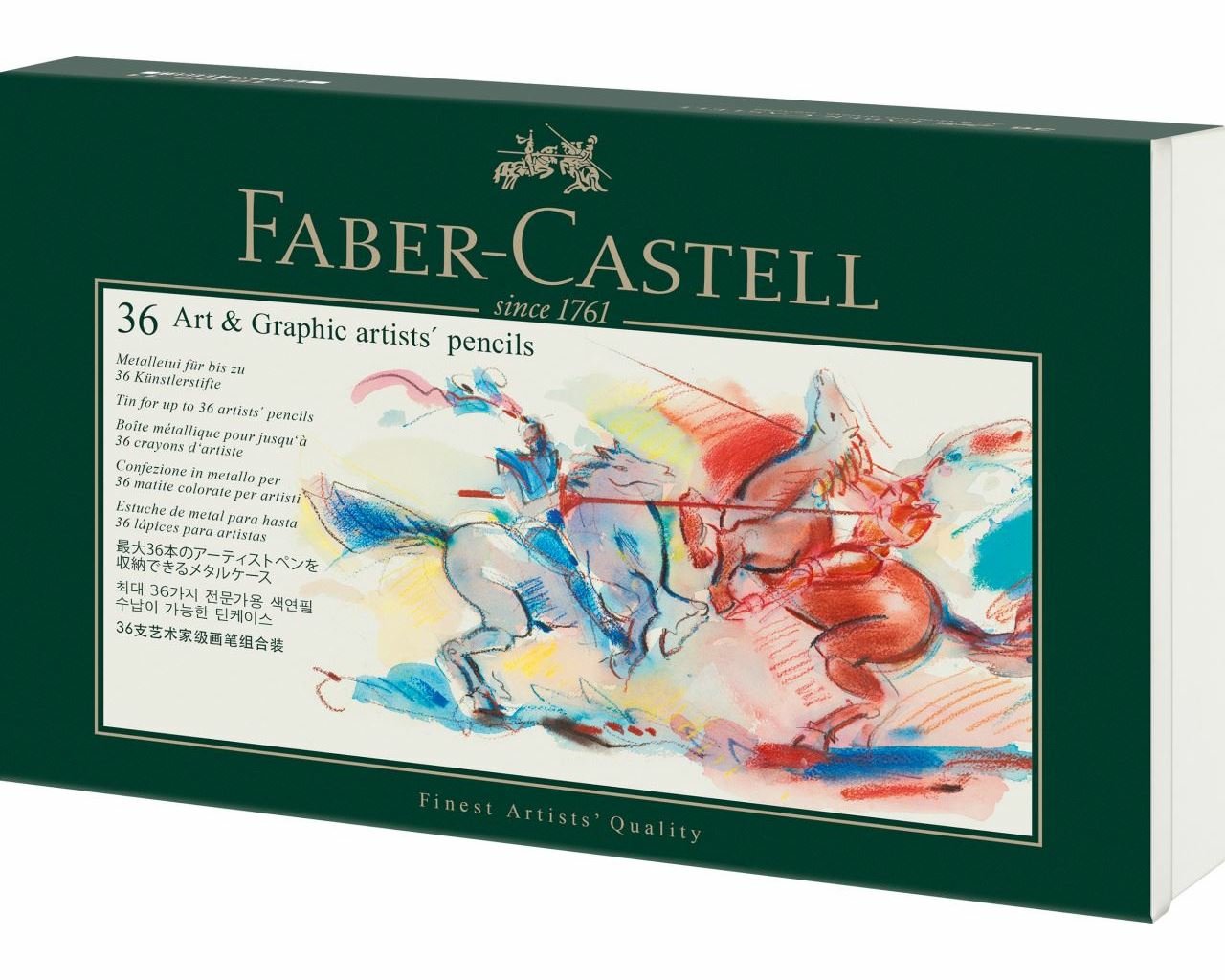 Faber-Camell Art & Graphic 36er Metalletui Leer