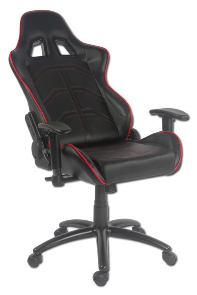 Lc-Power Lc-Gc-1 Silla Para Videojuegos Silla Para Videojuegos De Pc Negro, Rojo