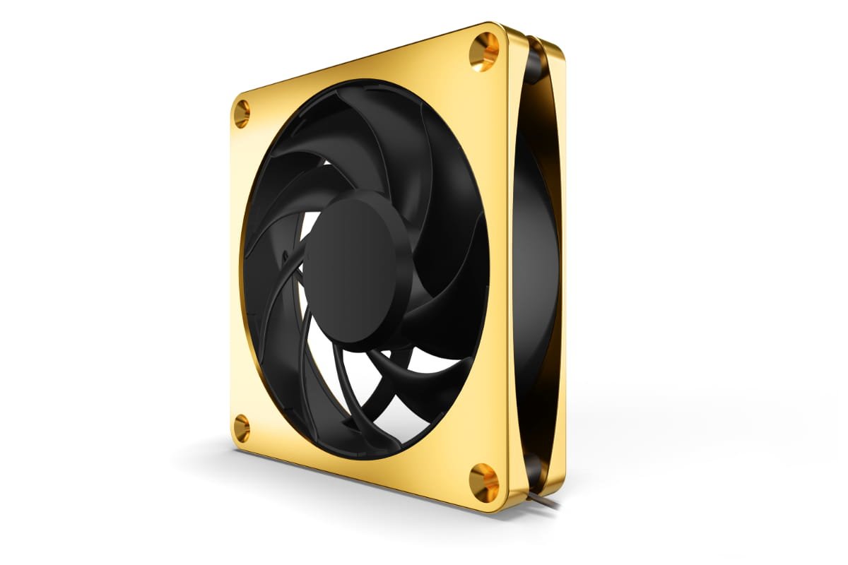 Alphacool Apex Mealth Metall Ventilador 120 Mm, 2.000 U/Min - Gold