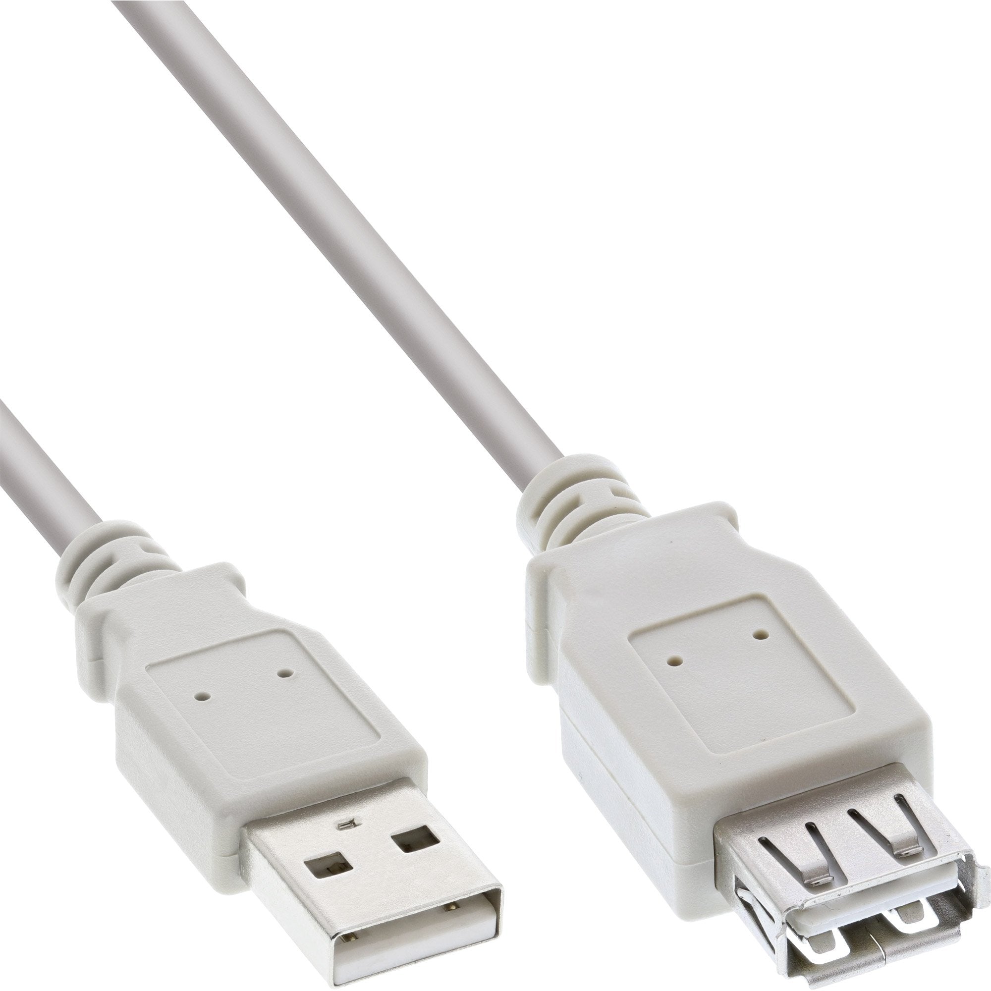 Cable De Extensión Inline Usb 2.0 Tipo A Macho A Hembra Gris 0,3 M