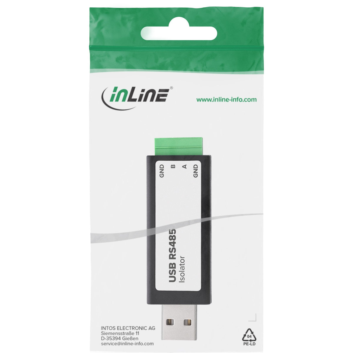 Conversor Usb A Serie ( Rs-485 ) De 1 Puertos Borna De 4 Pins  Chipset: Ftdi Ft232rnl Con Protección Galvanica