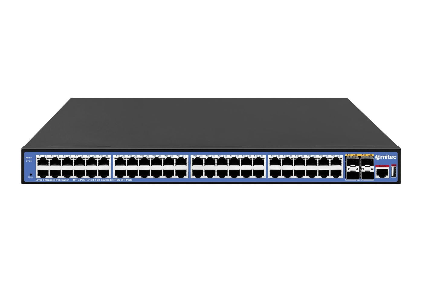 Managed L3 - 48 X Gigabit  Ports 1 X Console Port 4 X