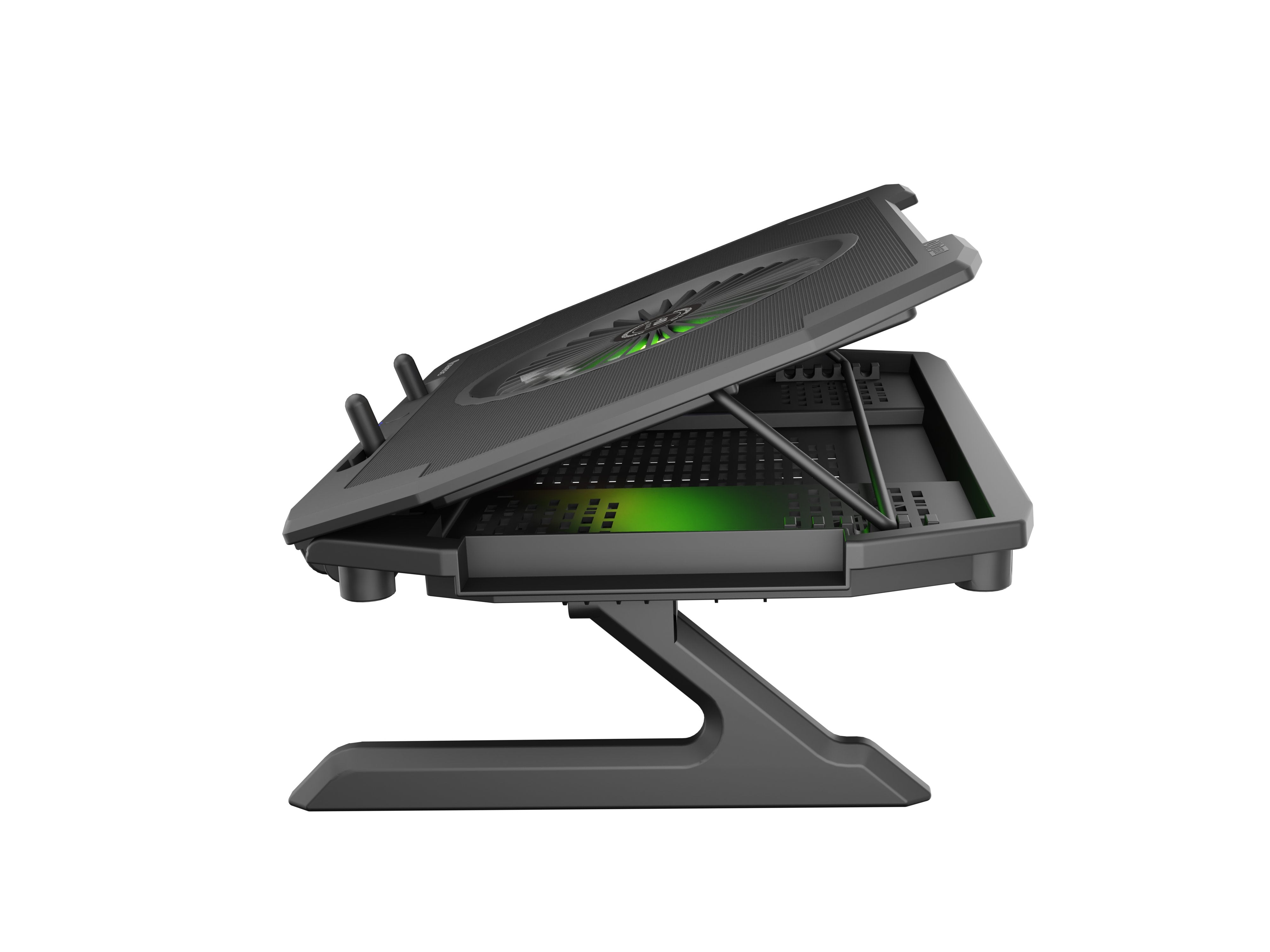 Base Refrigeradoras Genesis Oxid 850 Rgb 15.6"-17.3" Usb, 5 Ventiladores