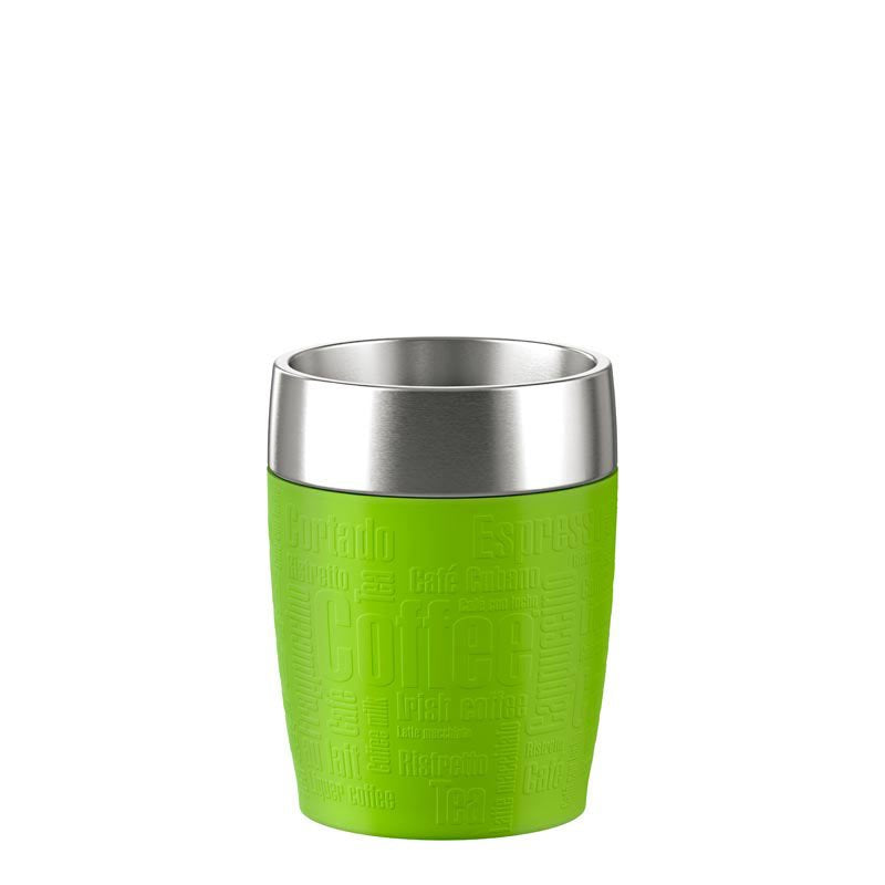 Emsa Travel Cup Tazón Cal, Termo Limón/Acero Fino, Sencillo, 0,2 L, Cal