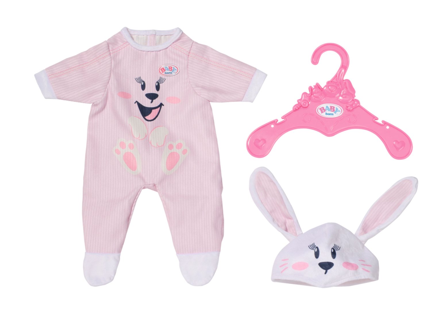 Zapf Creation Baby Born Bunny Cuddly Suit 43cm Pelele De Muñeca 834473