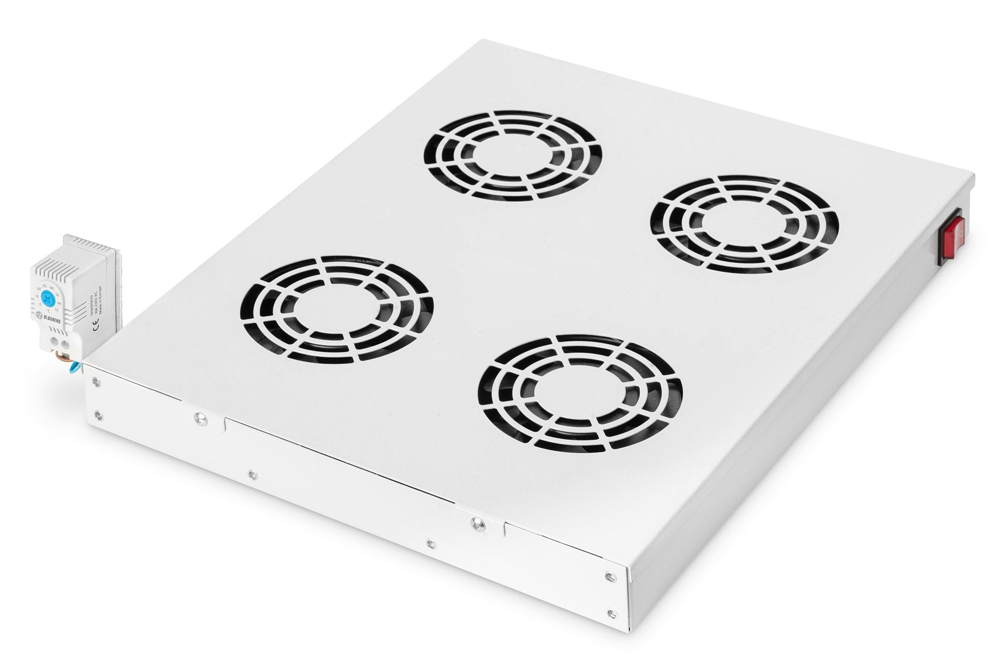 Ventilador Empotrado Digitus Rm Con 4 Ventiladores Para Armarios De Pie, 45x330x483mm