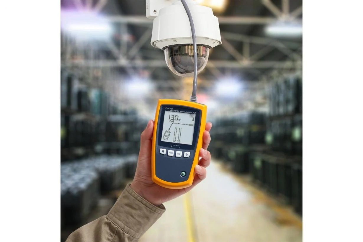 EAN 754082148531 - Fluke MicroScanner PoE Comprobador de alimentación PoE Negro, Azul, Amarillo imagen 5