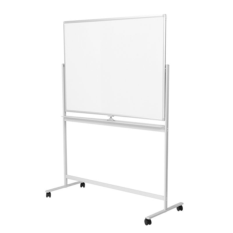 Dry Erase Whiteboard, Mobile,  Double-Sided, Metal, 120x80cm
