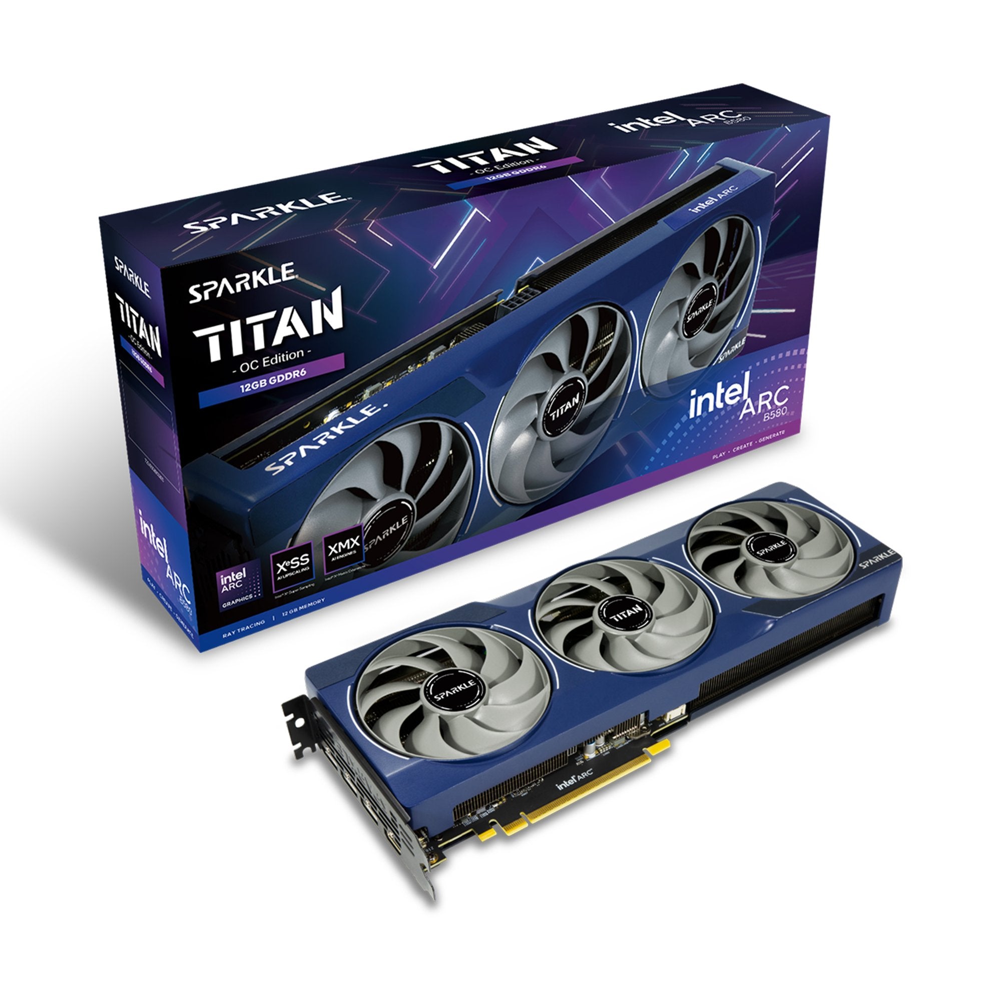 Tarjeta Gráfica Sparkle Intel Arc B580 Titan Oc Edition 16gb Gddr6
