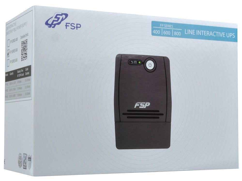 EAN 4711140489254 - FSP FP 800 sistema de alimentación ininterrumpida (UPS) 0,8 kVA 480 W 2 salidas AC imagen 3