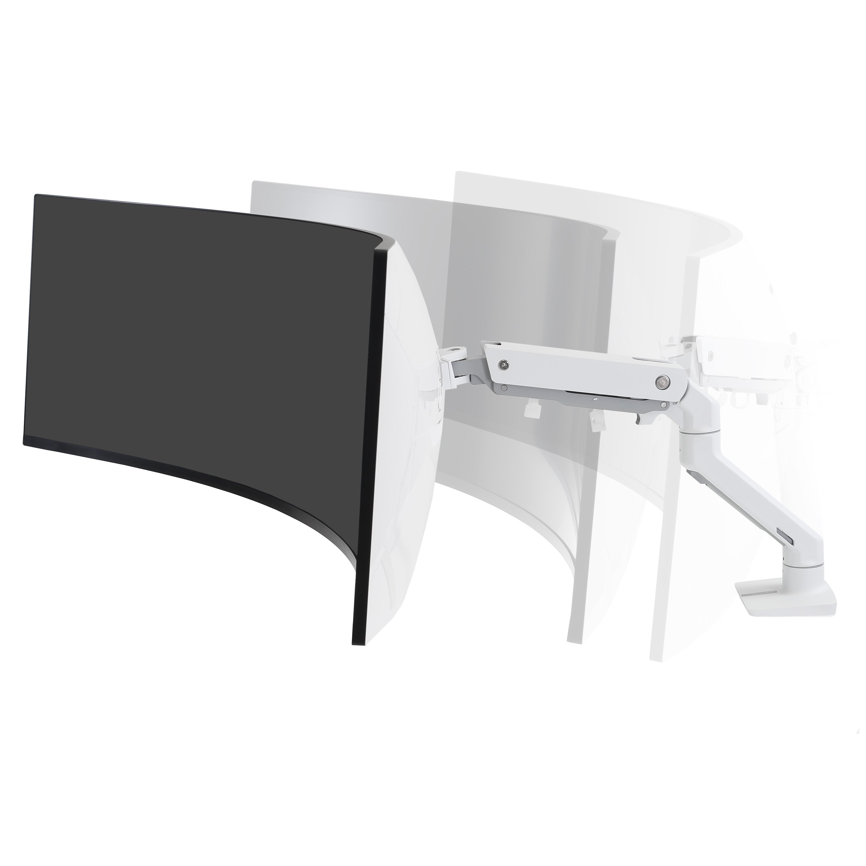 Ergotron Hx Series 45-647-216 Soporte Para Monitor 124,5 Cm (49") Abrazadera Blanco