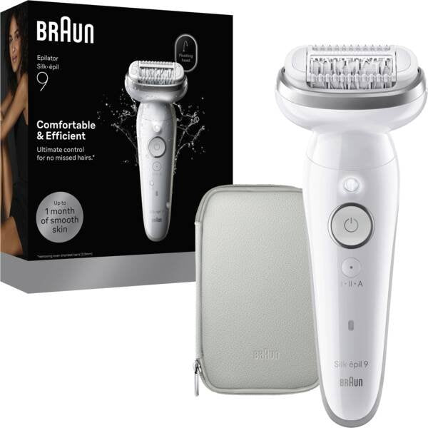 Depiladora Eléctrica Braun Silk-Épil 9 Para Uso En Seco Y Húmedo Ses9000 Blanco/Rosa
