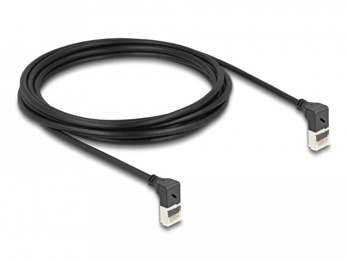 Delock Cable De Red Rj45 Cat.6a S/Ftp Slim 90° Oben / Oben Angular 3 M
