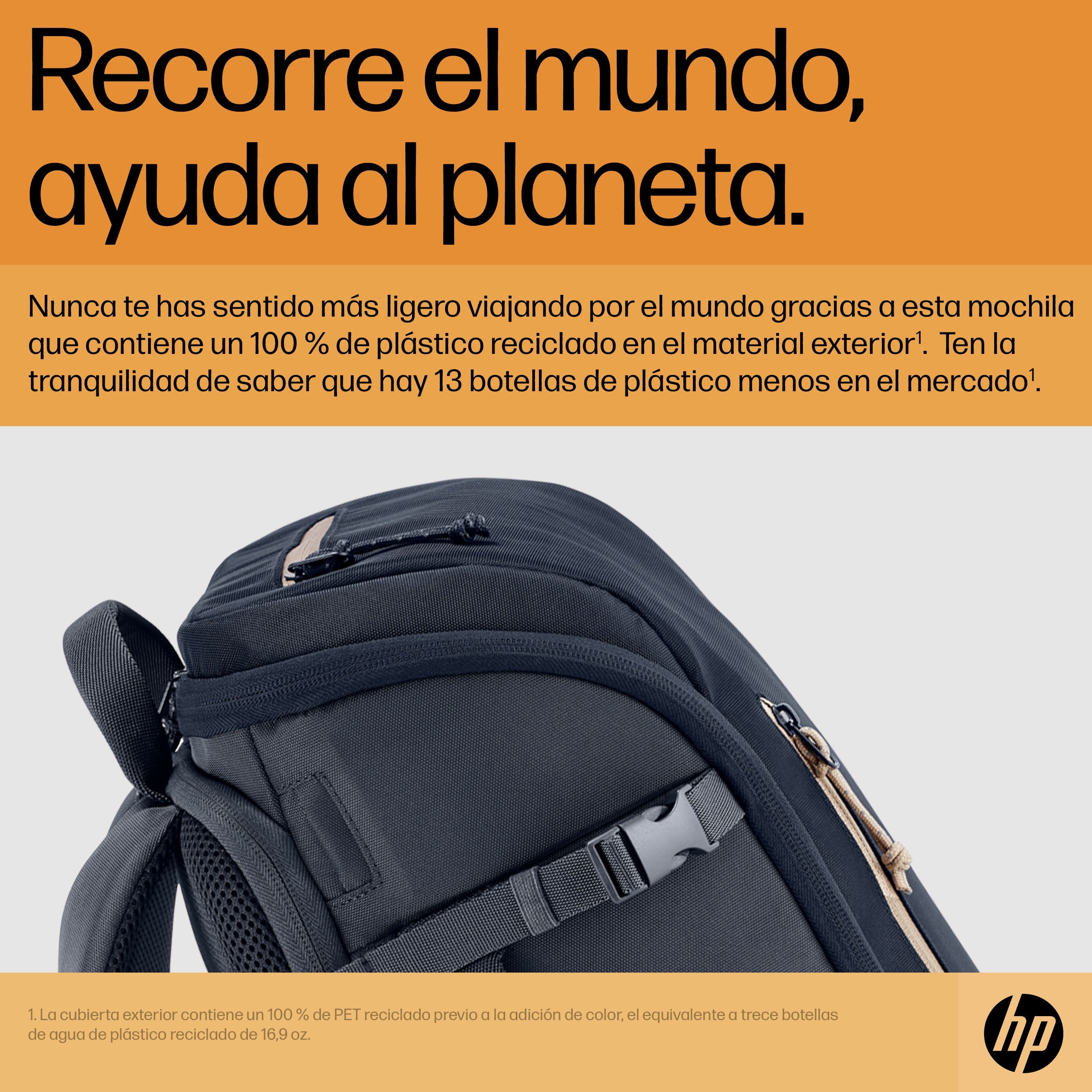 EAN 0196548661060 - HP Travel 25 Liter 15.6 Iron Gray Laptop Backpack 39,6 cm (15.6") Azul, Gris imagen 5