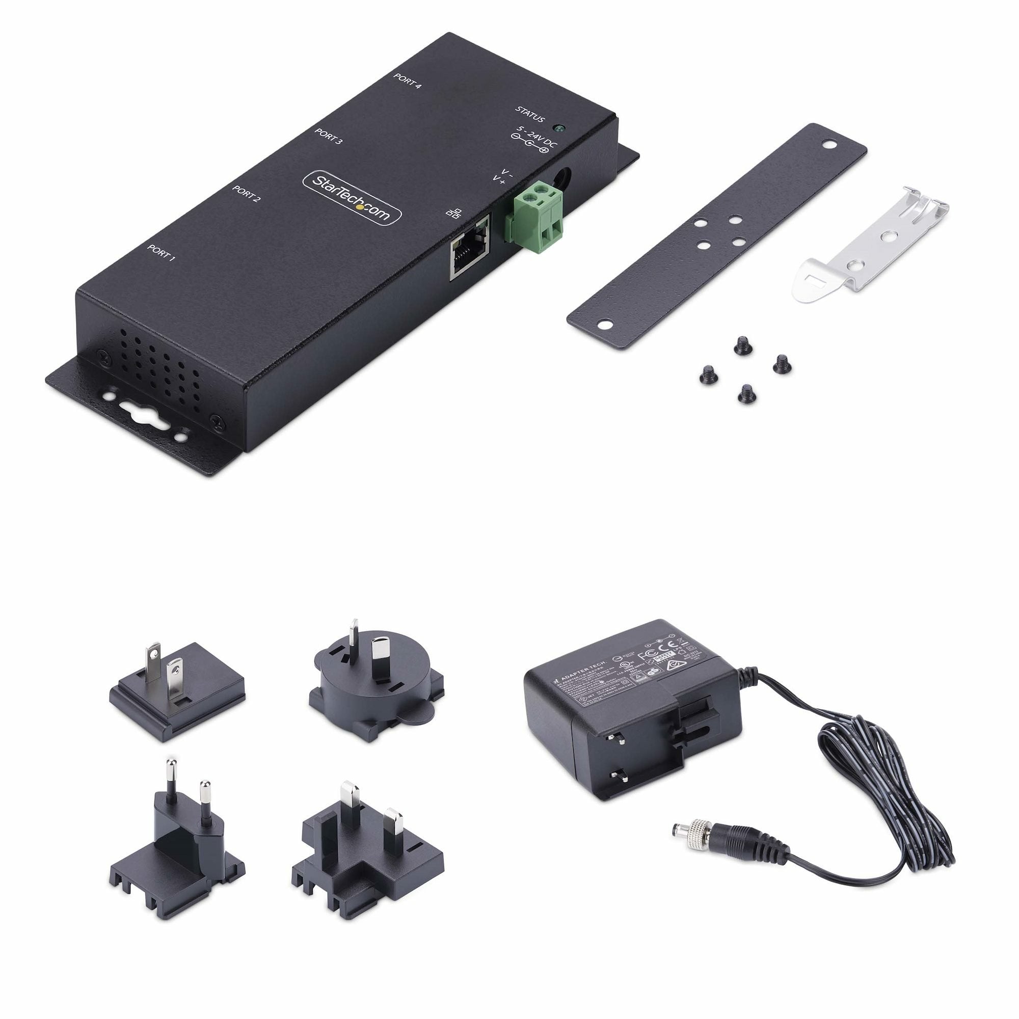 EAN 65030906012 - StarTech.com I43-SERIAL-ETHERNET convertidor, repetidor y aislador en serie RS-232 RJ-45 Negro imagen 8