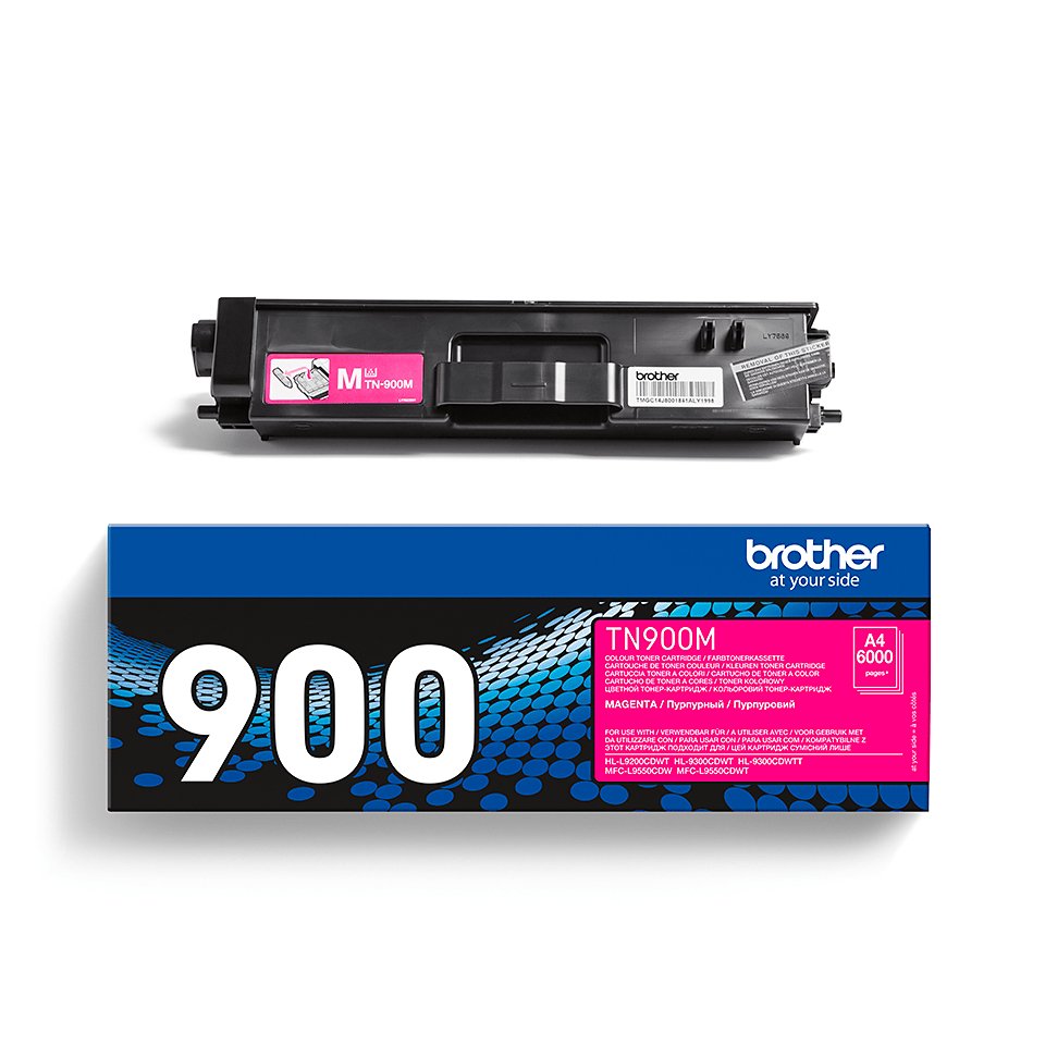 EAN 4977766735117 - Brother TN-900M cartucho de tóner 1 pieza(s) Original Magenta imagen 4