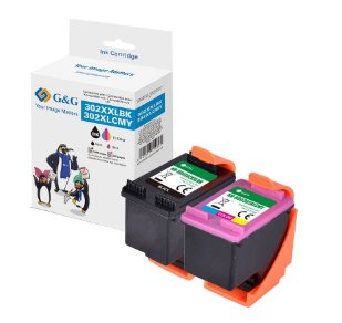 G&G Patronen Multipack Compatible Con Hp 302xl Bk+Col