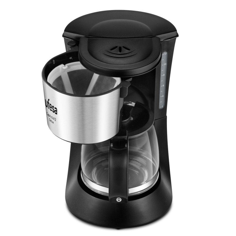 Cafetera De Goteo Ufesa 71605329 Capriccio 12 Delux Para 12 Inox/Negro