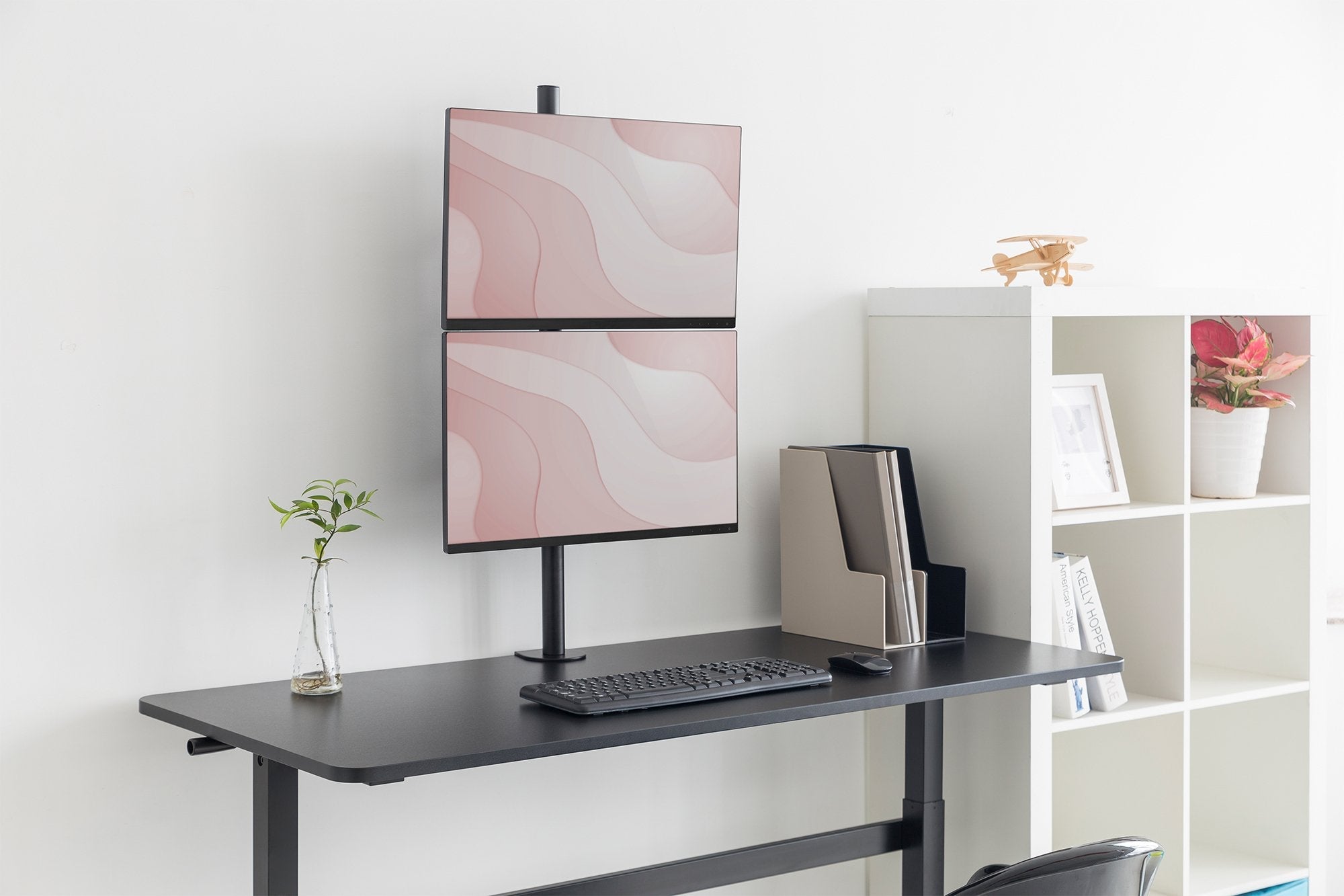 Digitus Soporte Para Dos Monitores Vertical 8kg 100x100 17-32''