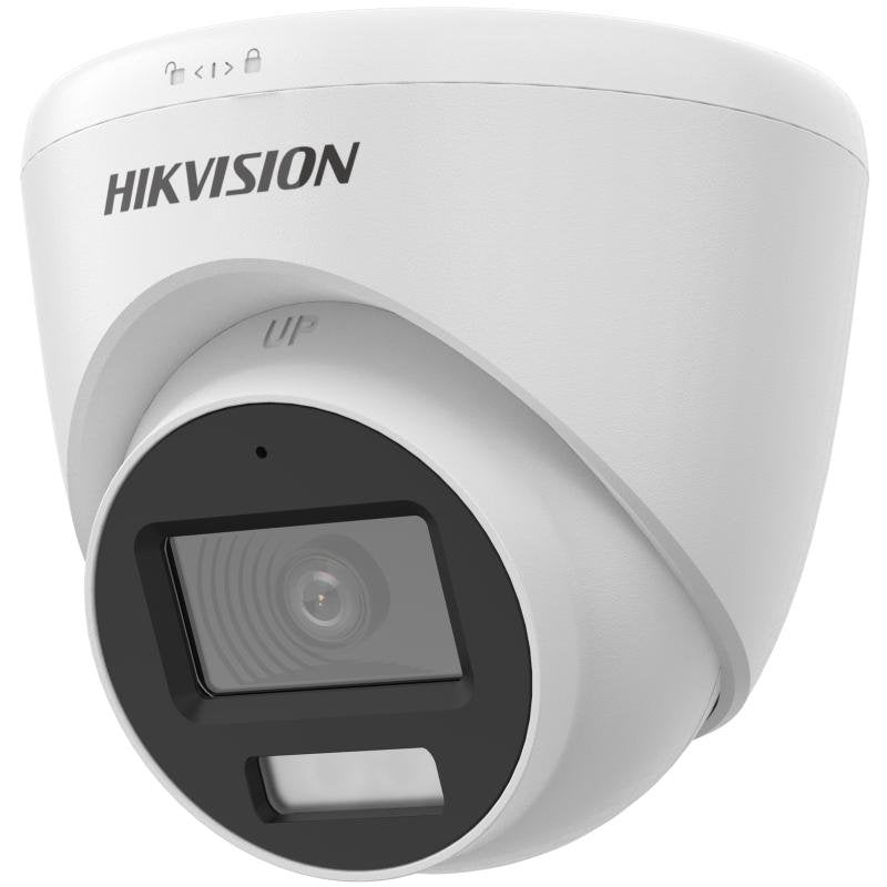 Hikvision Ds-2ce78d0t-Lfs(2.8mm) Cámara Turret Fija De Audio Con Luz Híbrida Inteligente De 2mp