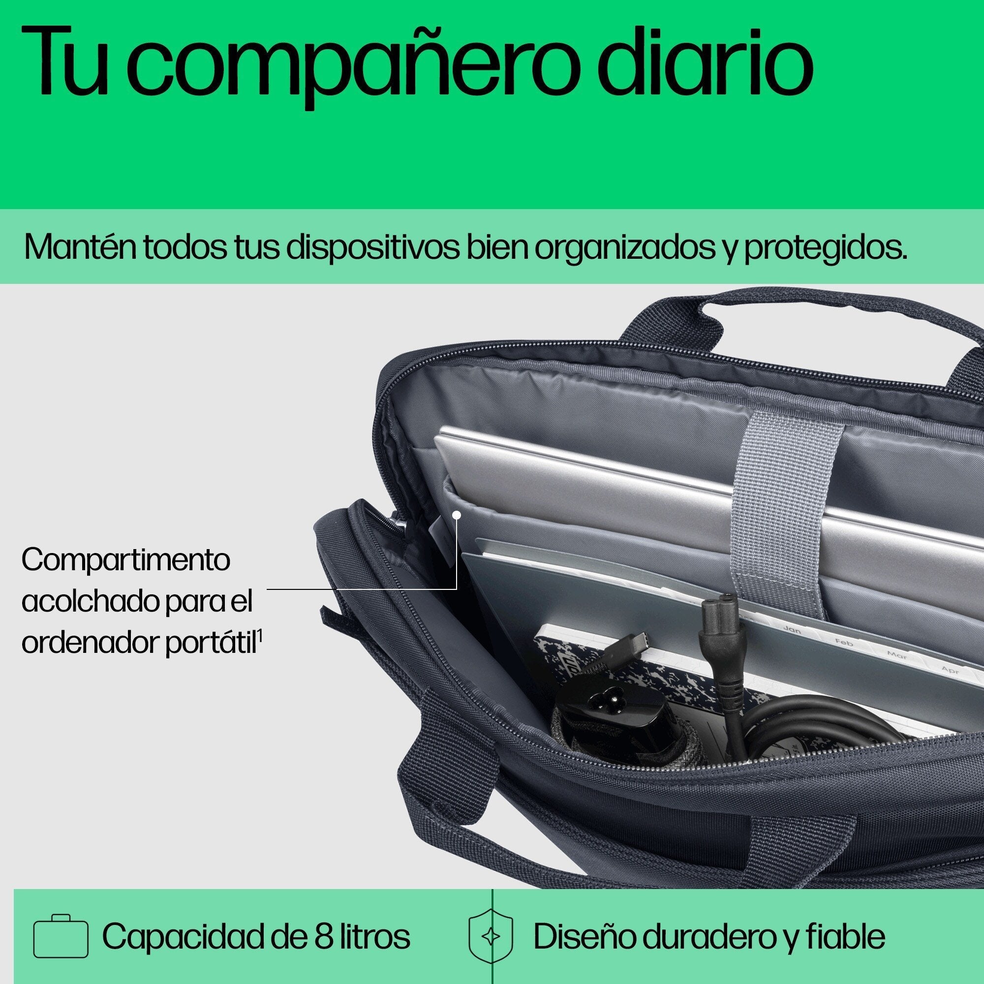 EAN 0198122601929 - HP Everyday 14 Odyssey Gray Laptop Briefcase 35,8 cm (14.1") Gris imagen 2