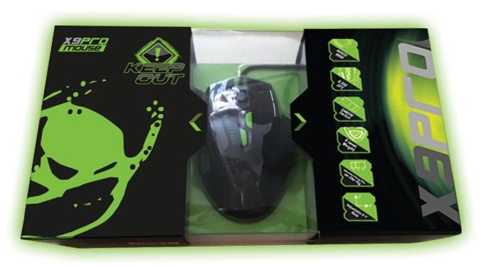 Keepout Gaming Laser Mouse X9 Pro 8200dpi/9botones/Pesas