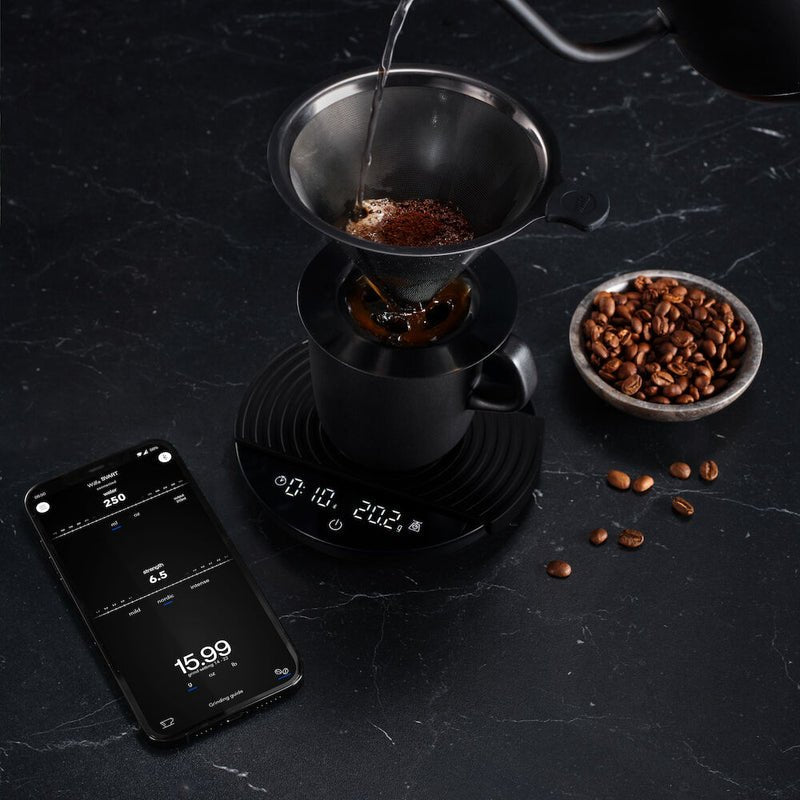 Wilfa Präzisions-Küchenwaage Uni (Negro, Bis 2 Kg, Timer, Usb-C) 605928
